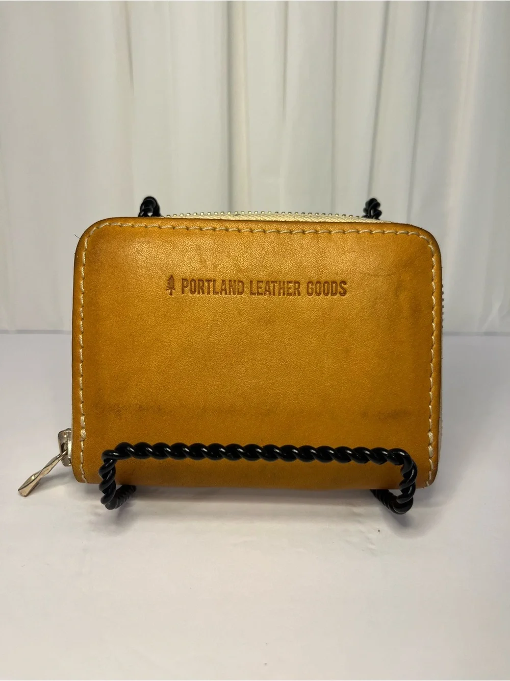 Portland Leather Goods Compact Wallet - Mustard Brown